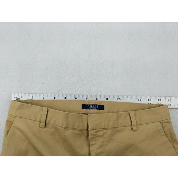Womens Chaps Stretch Fabric Chino Pants Size 4 Tan Brown W/Tags - Picture 9 of 10